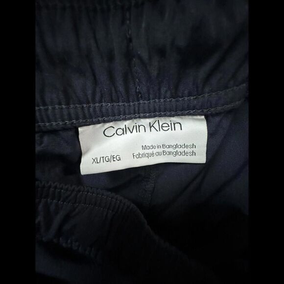 Calvin Klein rain Pants Mens Extra Large XL Navy Blue Nylon Pockets Adjustable - Picture 12 of 12